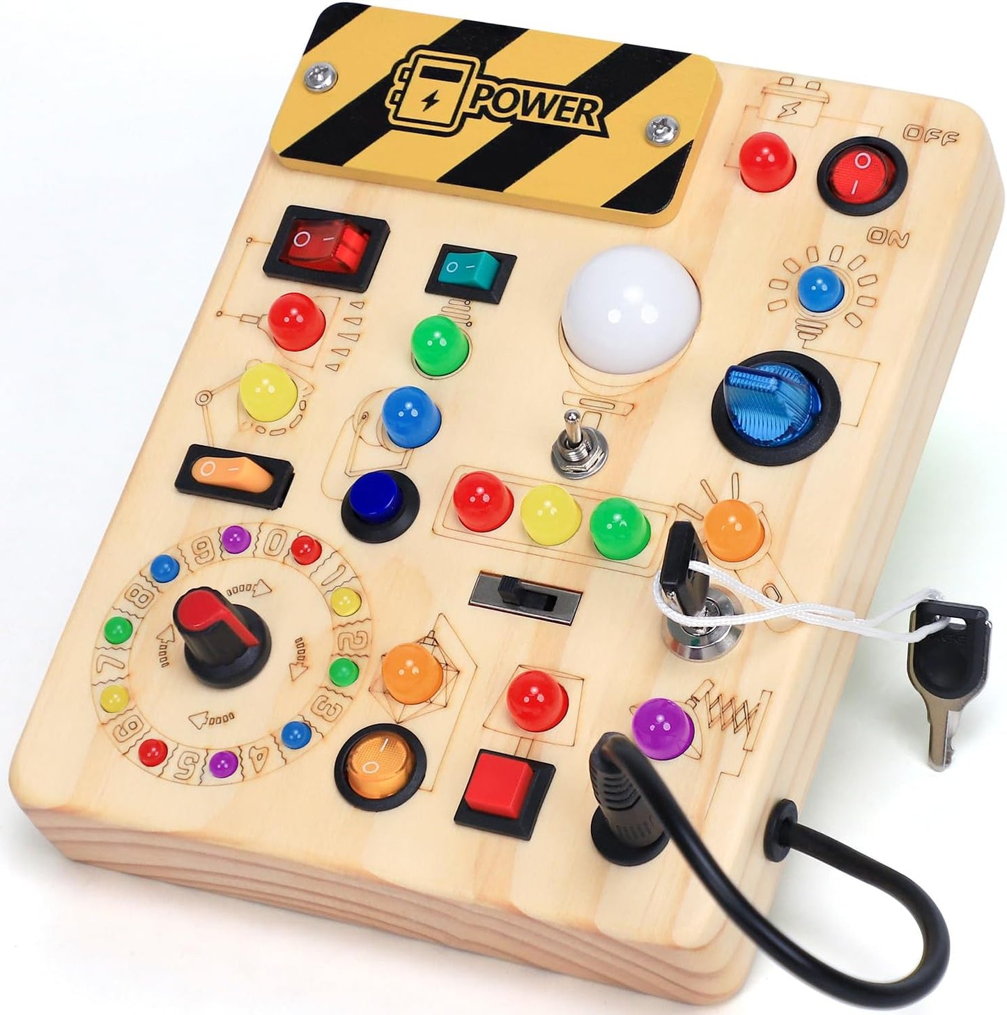 Wooden Busy Board